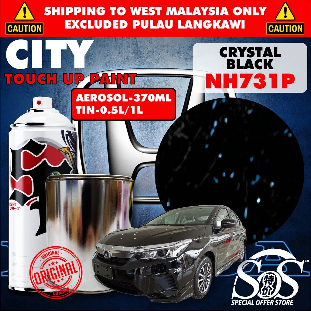 HONDA CITY 2019 】💯 Original Touch Up Paint Aerosol Spray Can Car Spray