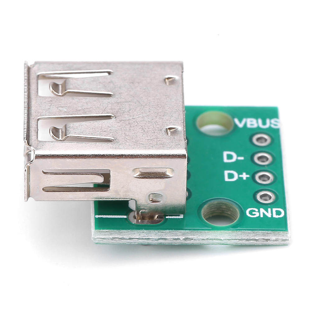 10Pcs USB USB Breakout Board Type A Female Socket Breakout Board 2.54mm Pitch Adapter Connector DIP