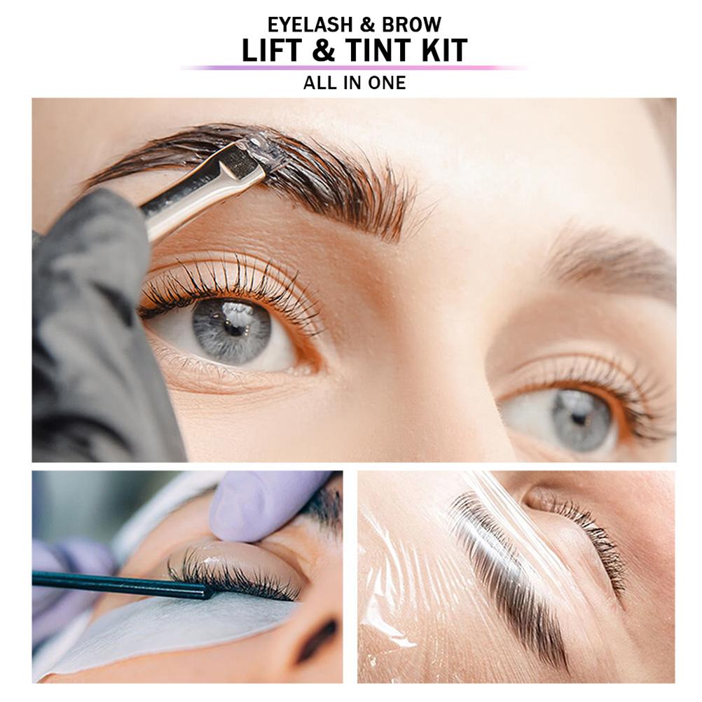 Eyelash and Brow Lift and Tint Kit Eyelash Lamination Starter Kit for Beautiful Eyelashes