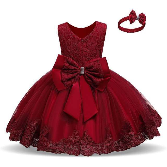red party dress for baby girl