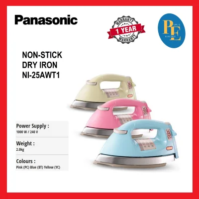 Panasonic Non-Stick Coating Dry Iron - NI-25AWT1 ( Random Color )