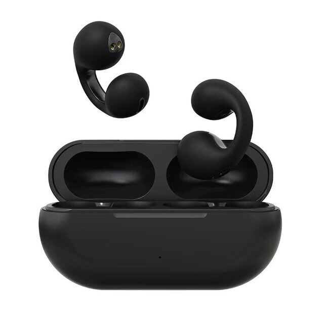 Dẫn truyền âm thanh qua xương Tai nghe bluetooth Bông tai tai không dây Clip Tai nghe âm thanh earcuffs tai nghe thể thao EarBuds móc đeo tai với Mic