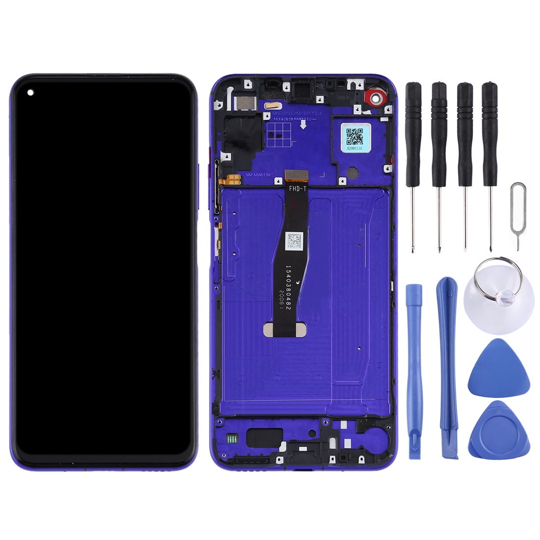 OEM LCD Screen for Huawei Honor 20 / Nova 5T Digitizer Full Assembly with Frame(Black)