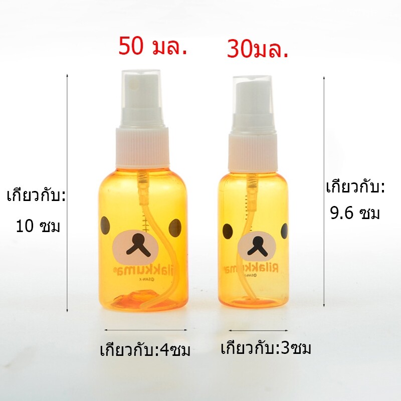 Cartoon Lovely Bear 30ml/50ml/100ml Transparent Empty Spray Bottle with Scale