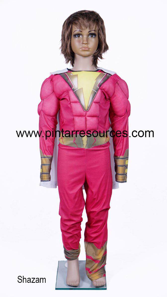 Cosplay Shazam Super Hero Costume toys for girls