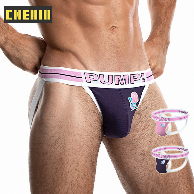 [CMENIN Official Store] G Strings For Men PUMP (1 Pieces) Floral Cotton Sexy Men Underwear Thongs Mens Jockstrap Ins Style Thongs Jockstrap Men And G strings Lingeries CMENIN Tight Camouflage Innerwear PU008