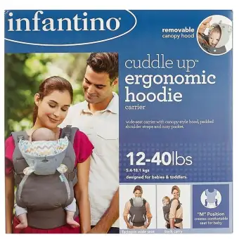 infantino cuddle up ergonomic hoodie baby carrier