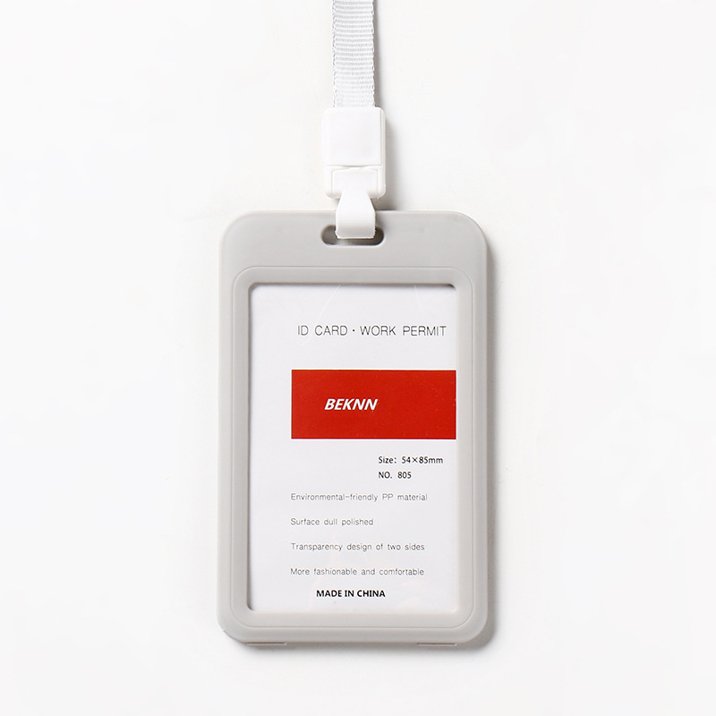 Work Name ID Card Holders for School or Office Name Tags with Lanyard