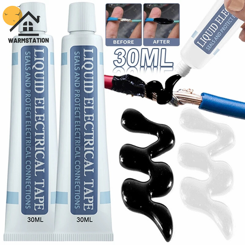 30ML Liquid Insulation Paste Electrical Wire Cable Coat Fix Line Glue Waterproof Protection Sealed Repair Rubber Liquid Tape