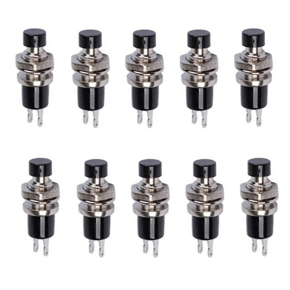 Xiaxuannai®10 Cái Nút Bấm Chốt Khóa Bật/Tắt Tạm Thời Mini Công Tắc Xe Hơi/Thuyền