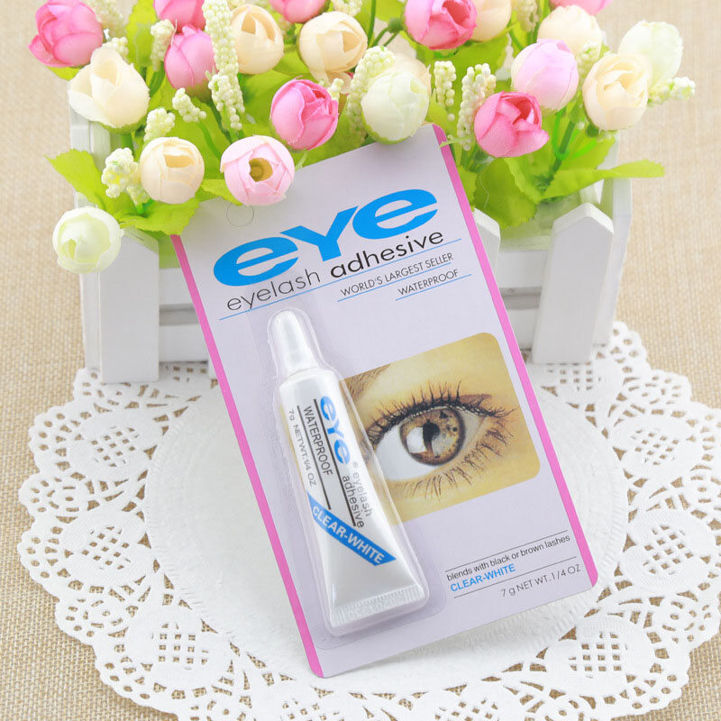 BEAUTYBIGBANG 1pc Practical Lash Glue Eyelash Adhesive Waterproof False Eyelash Accessories Blue/red Drop Cosmetic Tools