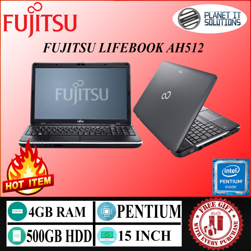 FUJITSU LIFEBOOK AH512🔹PENTIUM🔹4GB RAM🔹500GB HDD🔹15 INCH Malaysia