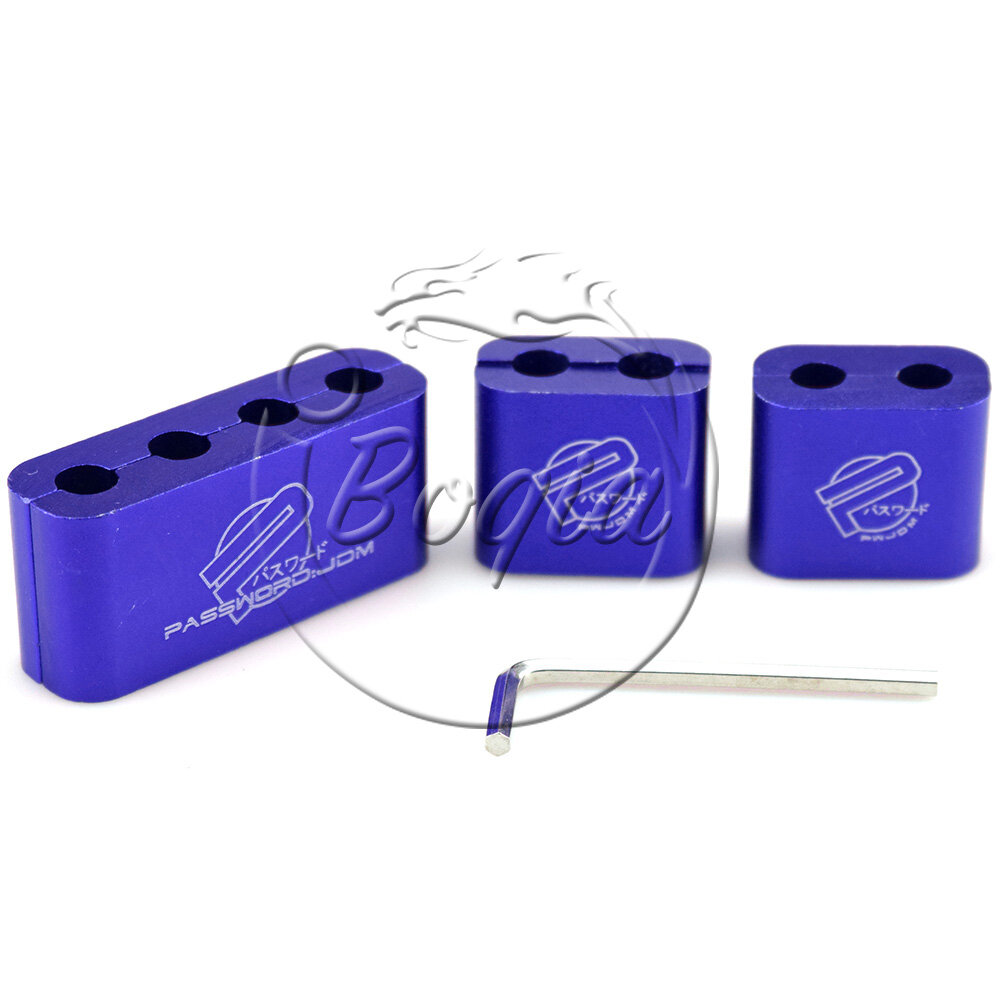 3 Chiếc Bugi Hợp Kim Nhôm Kẹp Dây Điện Kẹp Dây Đánh Lửa Kẹp Dây Cáp Để Trang Trí Xe Hơi Kiểu JDM