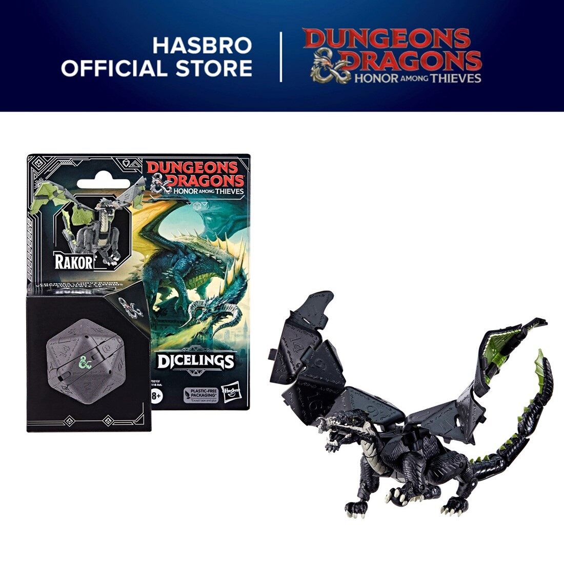 Dungeons & Dragons Black Dragon Rakor D&D Dragon Toy Action Figure