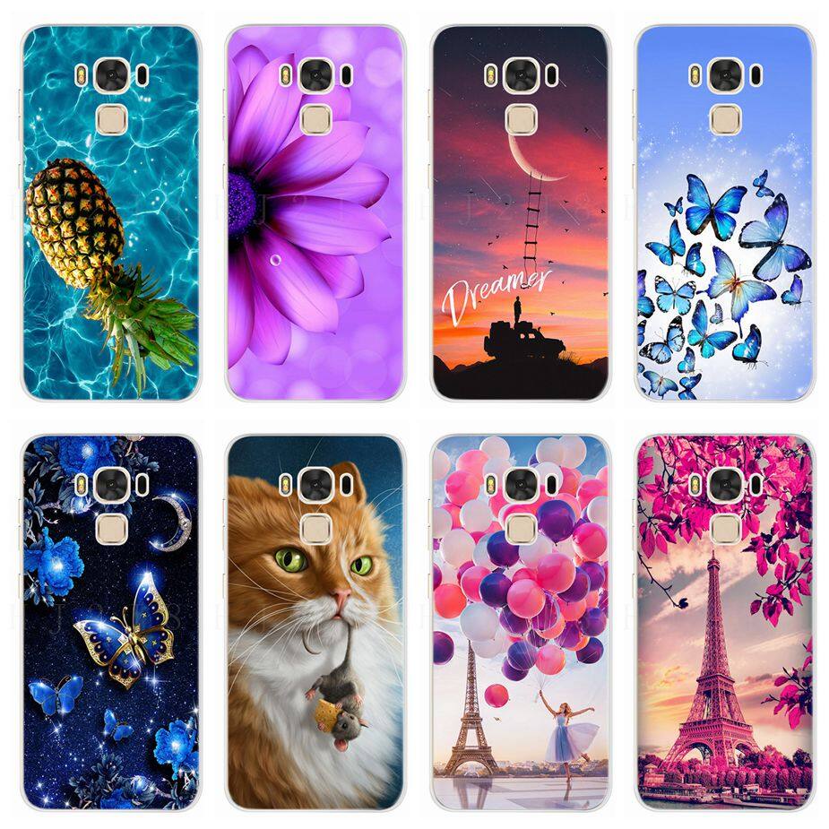For Asus Zenfone 3 Max ZC553KL Case X00DDB X00DDA X00DD Soft Silicone Cute Painted Phone Cover Casing 5.5''