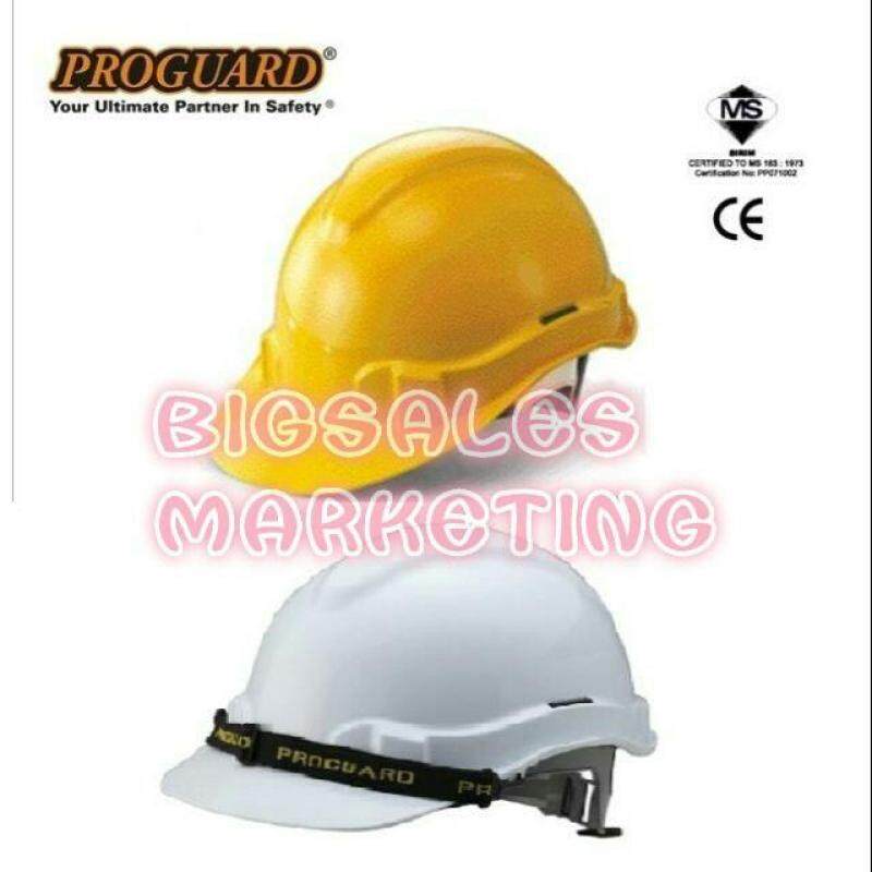 PROGUARD SIRIM Industrial Safety Helmet Worker Protection Yellow / White