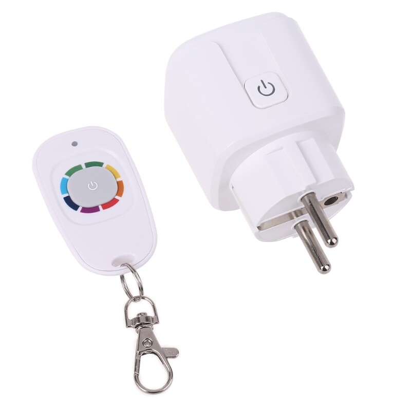 Điều Khiển Từ Xa RF Không Dây 433Mhz Ổ Cắm Hẹn Giờ Điện WiFi Thông Minh Tại Nhà Văn Phòng Ổ Cắm EU