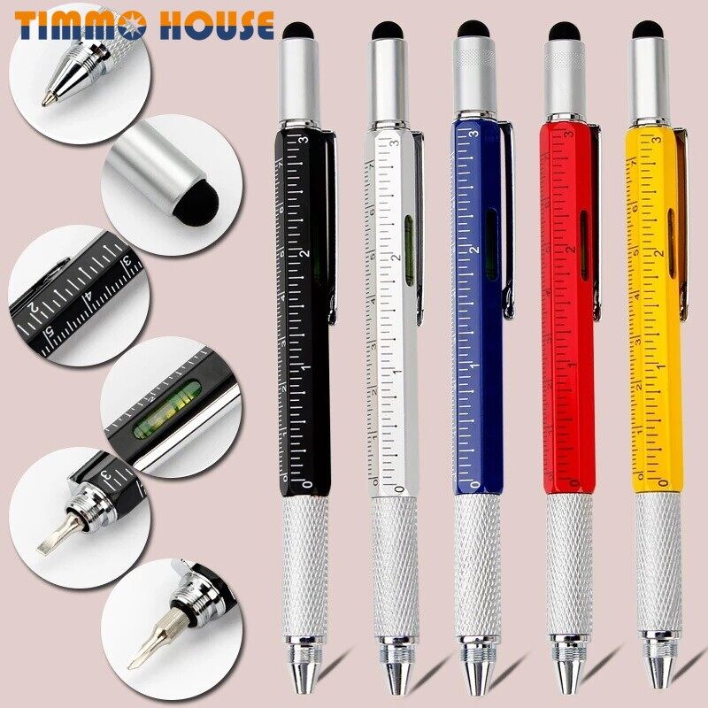 [Timmo House] Bút Cầm Tay Đa Năng Tuốc Nơ Vít Mini Dụng Cụ Đo Thước Đo Công Nghệ Tuốc Nơ Vít Màn Hình Cảm Ứng Bút Cảm Ứng Cấp Độ Tinh Thần