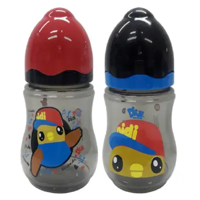 🔥 Didi & Friends 9OZ Twin Pack With Wide Neck BPA Free Bottle / Botol Susu Set Bayi (2 Pcs) - Red & Black Colour