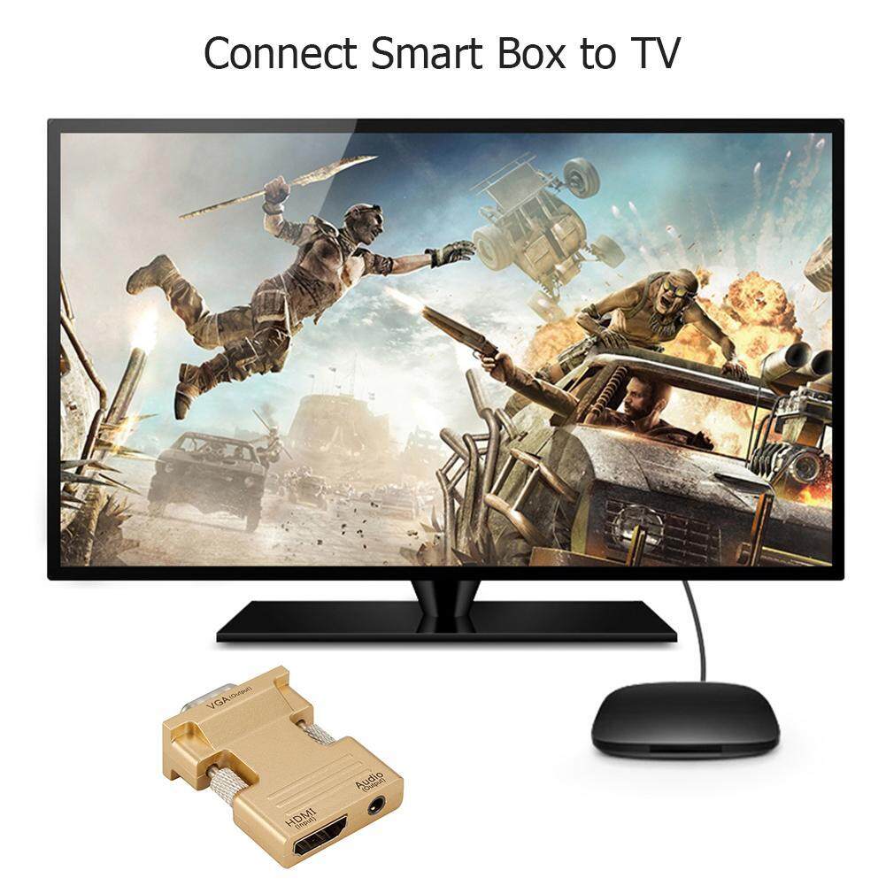 Bộ Chuyển Đổi HDMI Cái Sang VGA Đực Với Cáp Âm Thanh Hỗ Trợ Đầu Ra Tín Hiệu 1080P