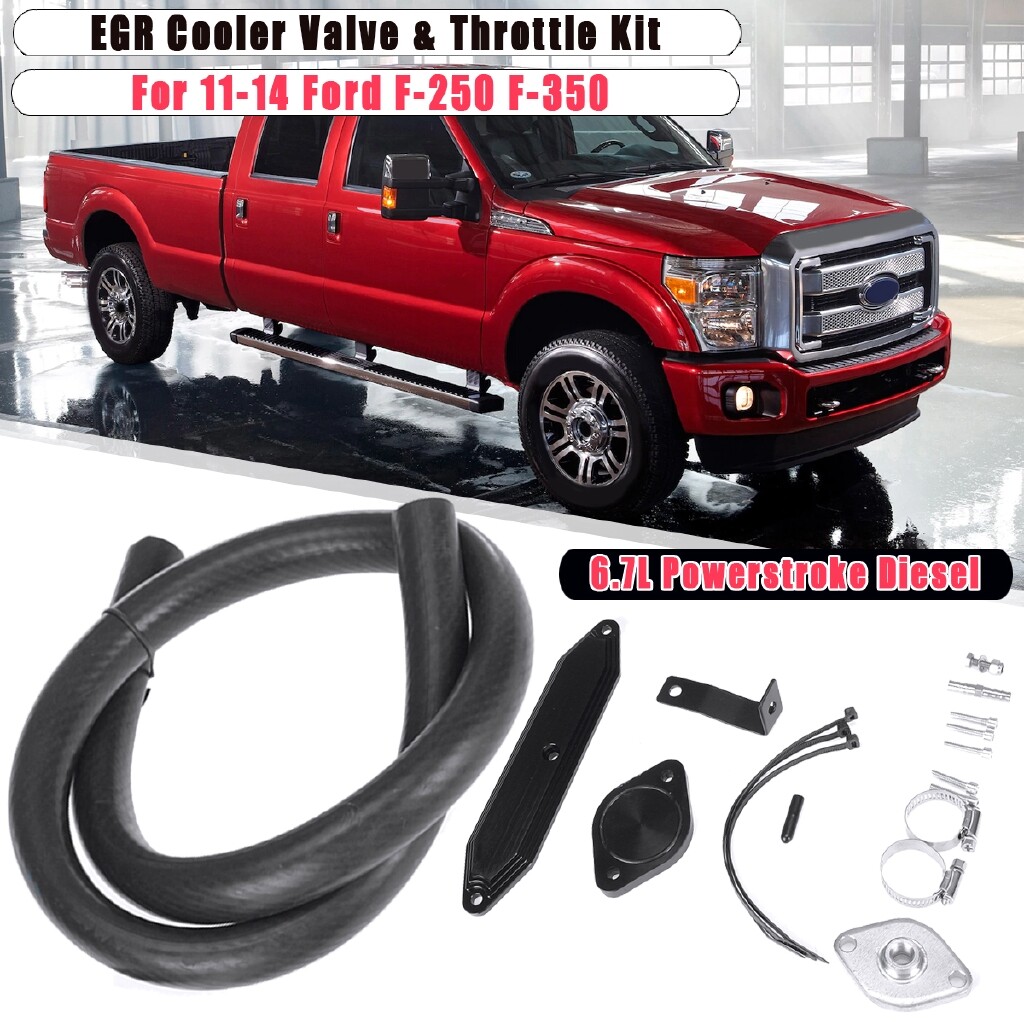 11-14 FORD EGR DELETE KIT BLOCK OFF PLATES F-250 F-350 F-450 F-550 V8 6 ...