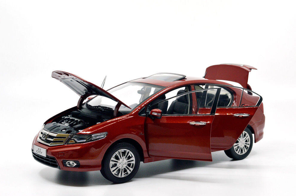 HONDA 1/18 Diecast Car Model Honda City Red (2012) 25cm Toys