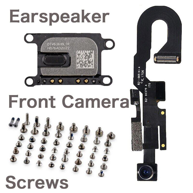 Front Camera With Sensor Proximity Light Microphone Flex Cable Earpiece Speaker Full Screws Kit For Iphone 7 7plus 8g 8 Plus
