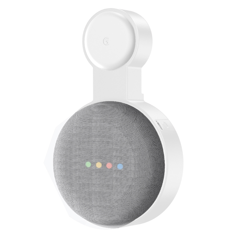 ✪for- giá treo tường mini google nest, với giá đỡ ổ cắm quản lý cáp, phụ kiện giá đỡ trợ giọng nói
