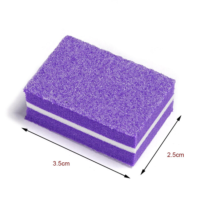 [Dorisna] 5 Miếng/Lô Miếng Bọt Biển Đánh Bóng Móng Mini Dụng Cụ Đánh Bóng Móng Nghệ Thuật