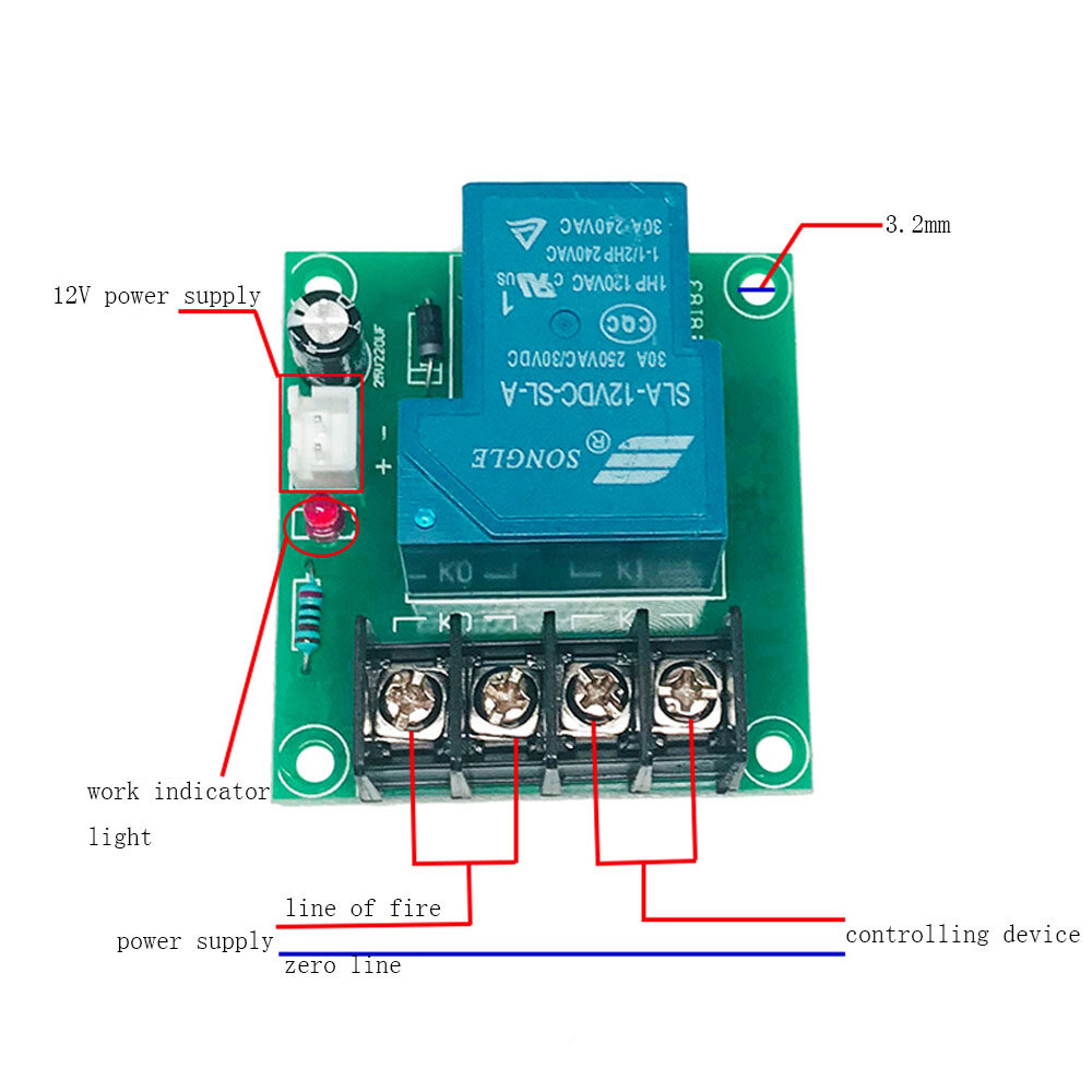 Dòng điện cao Contactor chuyển đổi XH-M138 30A 12V Điện bảng Rơle DC điều khiển công suất mô-đun Rơle thường đóng liên hệ với Relay