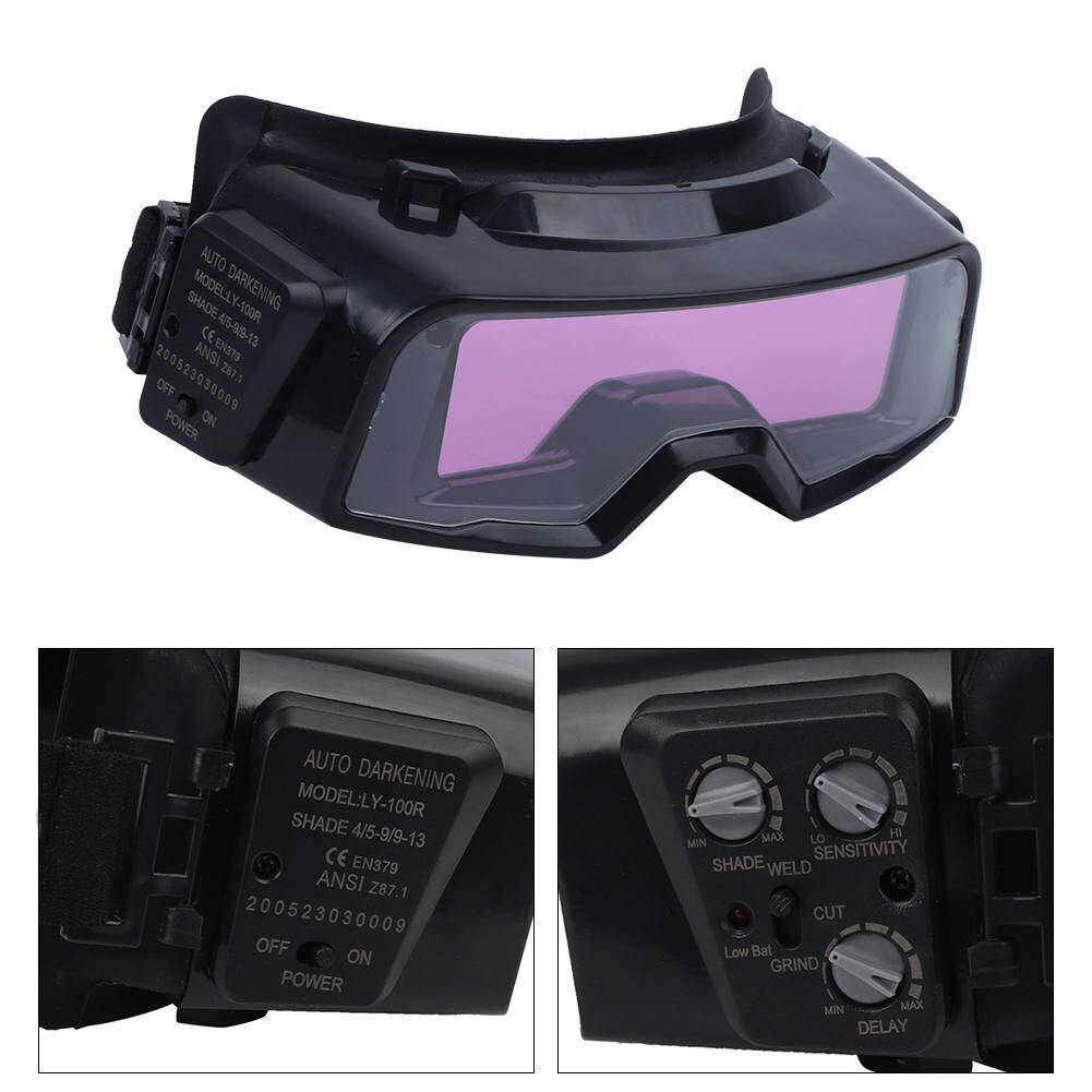 Welder Protective Goggles Automatic Dimming Screen Argon Arc Welding Accessories