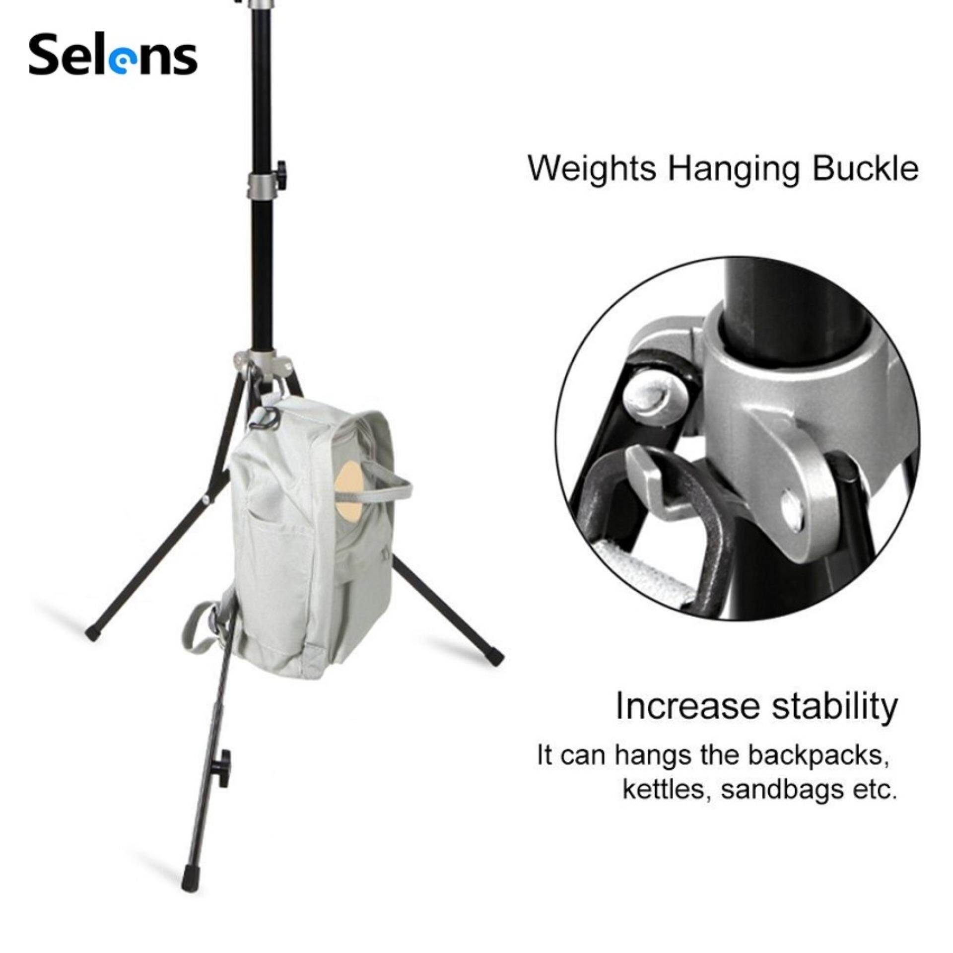Selens Bộ đèn studio 240cm chụp ảnh/quay phim/livestream chuyên nghiệp với giá đỡ 3 chân có thể gập lại và dễ dàng mang theo bằng nhôm giá tốt - INTL