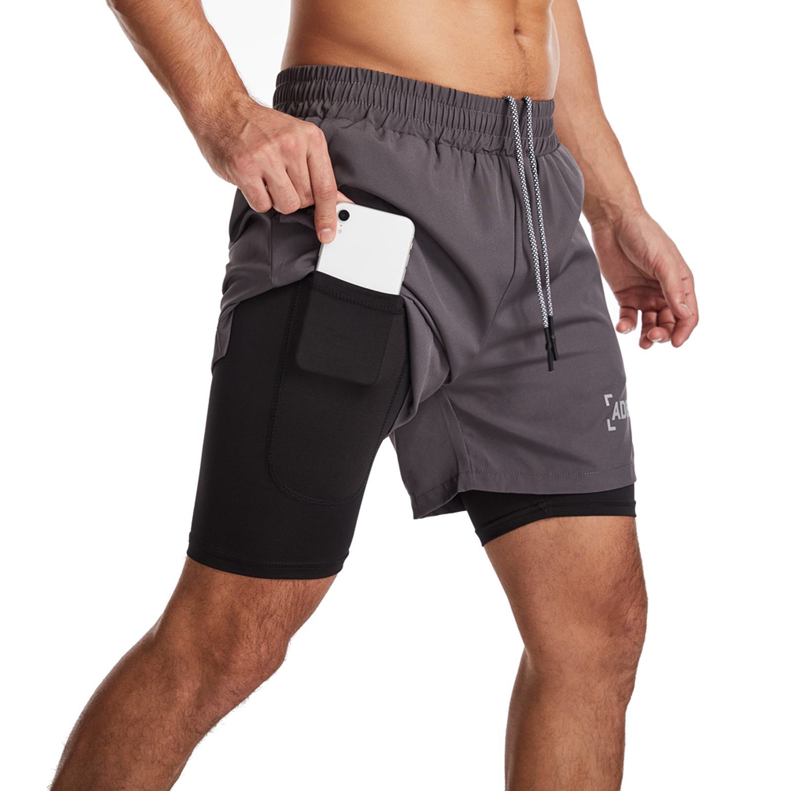 Running Shorts Men Phone Pocket - Best 