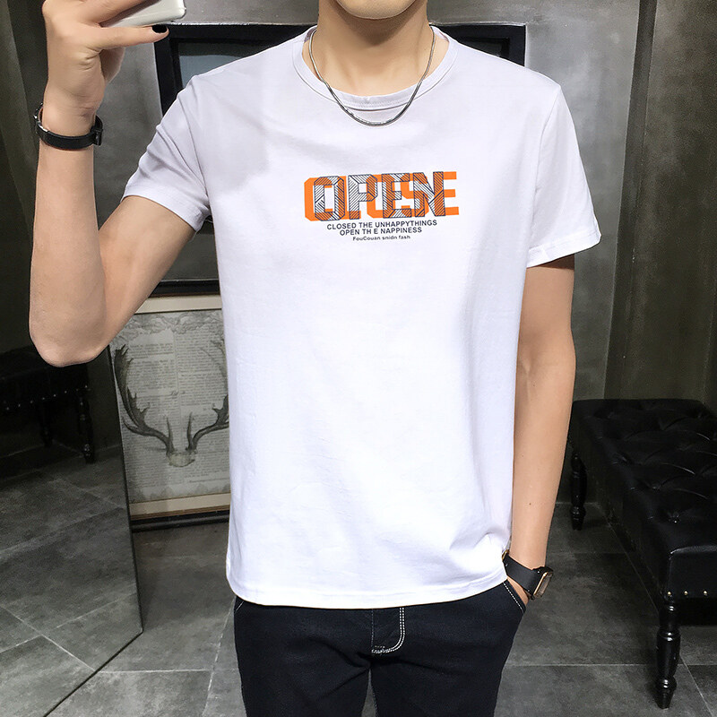 Summer New Fashion T Shirts Mens 100 Cotton Short Sleeve T Shirt Tight Male T Shirt Round Neck Streetwear Plus Size M 4xl Slim And Comfortable All Match Men S T Shirt Everyday Casual Tops Lazada Singapore