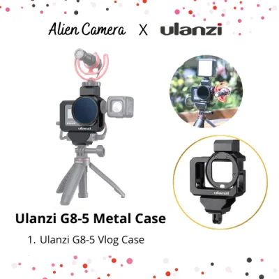 (IN STOCK) Ulanzi G8-5 Metal Vlog Protective Case Frame for Gopro Hero 8 Frame Action Camera Accesories