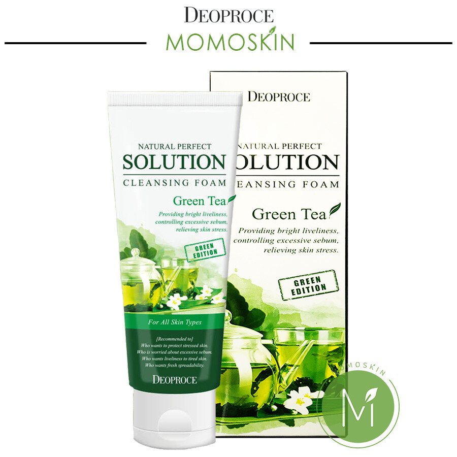 Natural perfect solution cleansing foam green tea 170g ◆deoproce◆