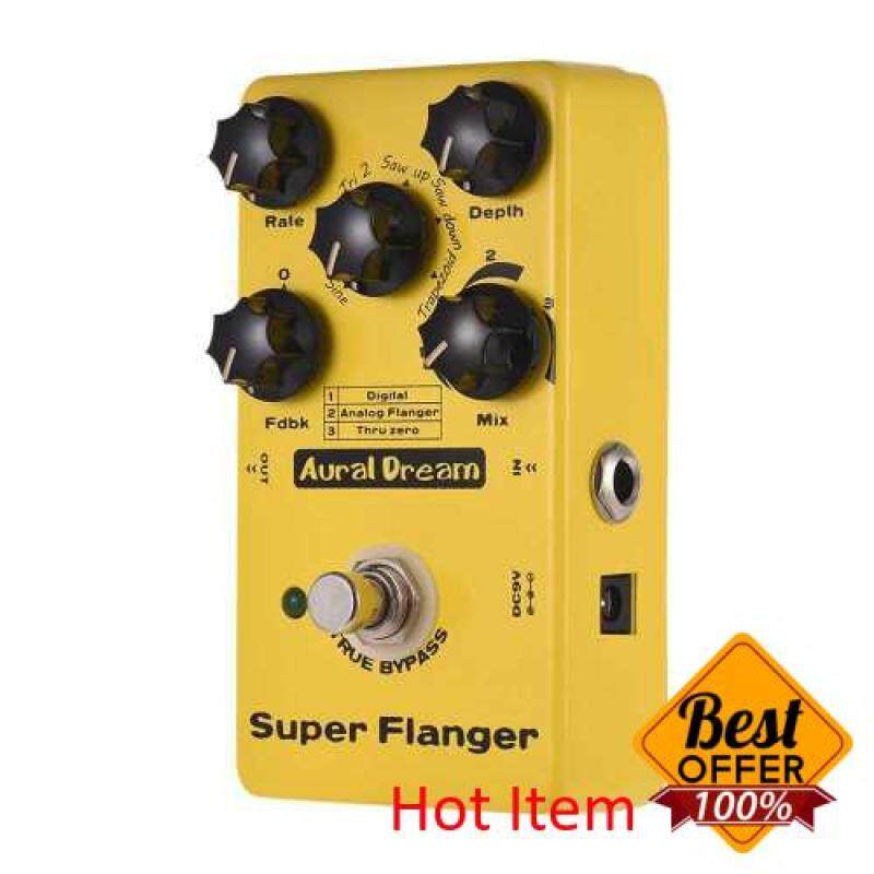 Super Flanger Guitar Effect Pedal 3 Flanger Modes Aluminum Alloy Shell True Bypass (Yellow) Malaysia