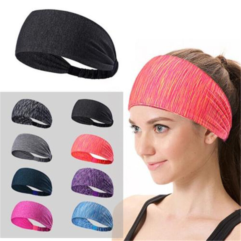 Women Cotton Knotted Head Warp Hair Band Wide Sport Yoga