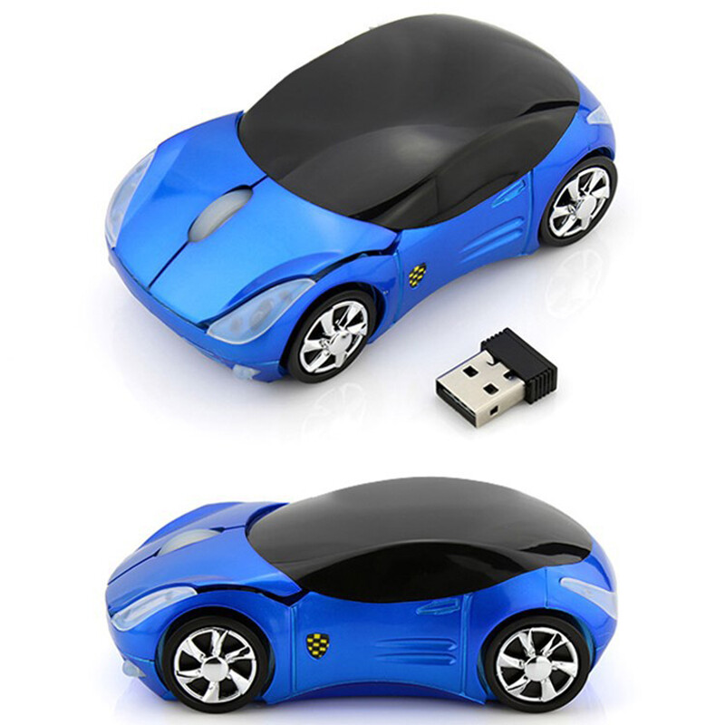 【YIDEA HONGKONG】2.4GHZ Car Mouse Wireless Mouse Cool Car Shape Mice 1600 DPI Optical Gaming Mouse Wireless With Computer USB Receiver