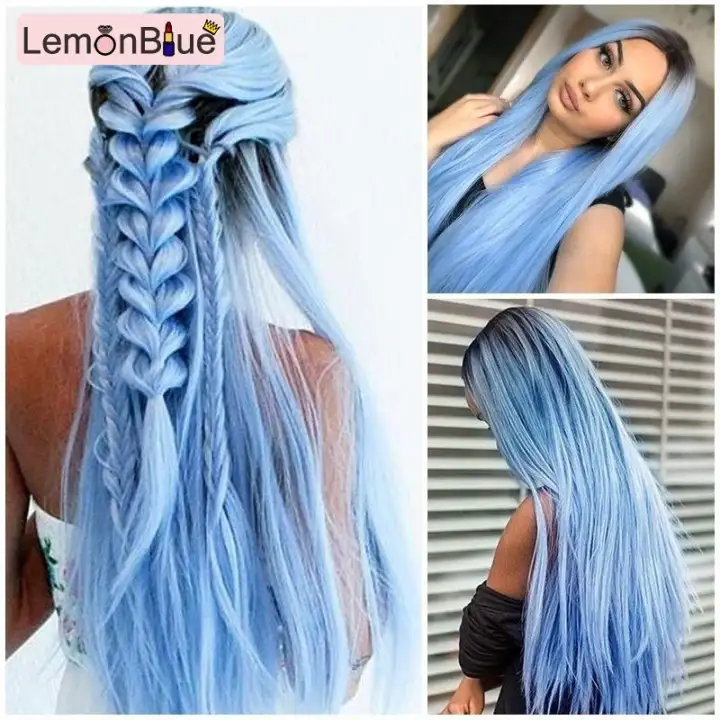 blue wig lazada