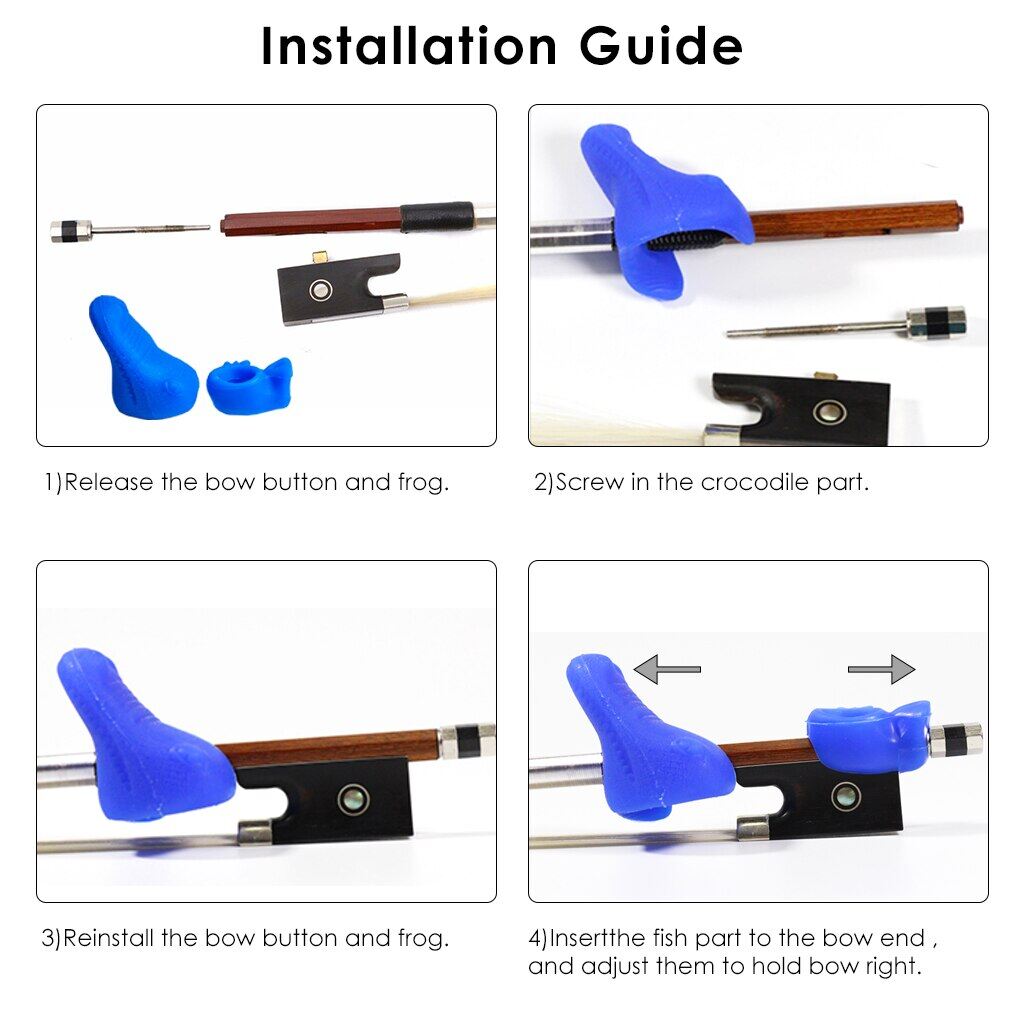Violin/ Viola Bow Grip Correcting Device Accessories Beginner Correction Posture Grip Bow Pose Orthoses & Violin Bow Collimator