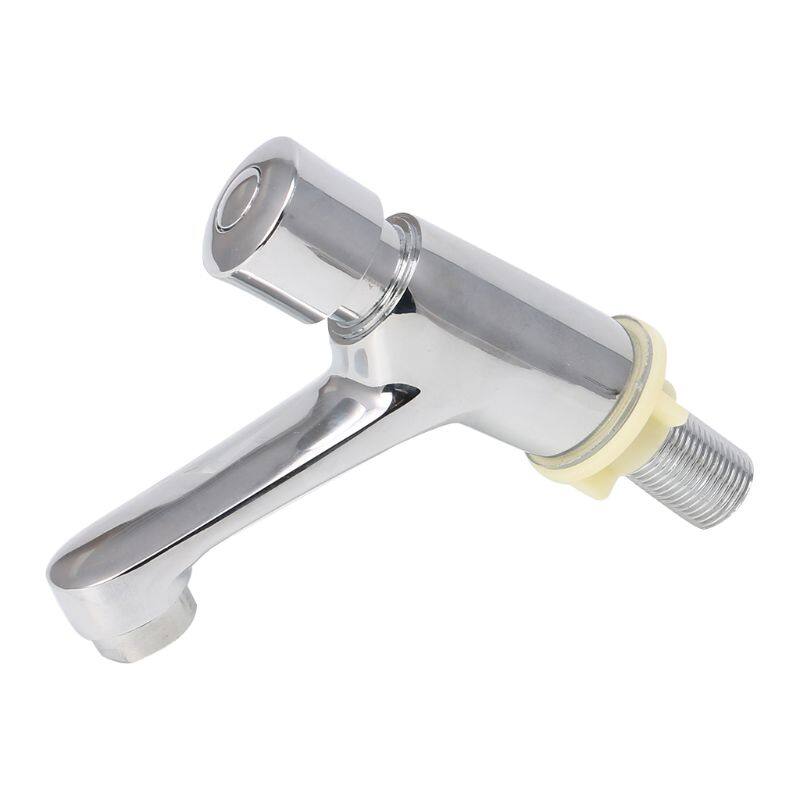 Vòi Tiết Kiệm Nước Tự Đóng Tự Động Vòi Lạnh Bồn Rửa Phòng Tắm Nút Ấn Trễ