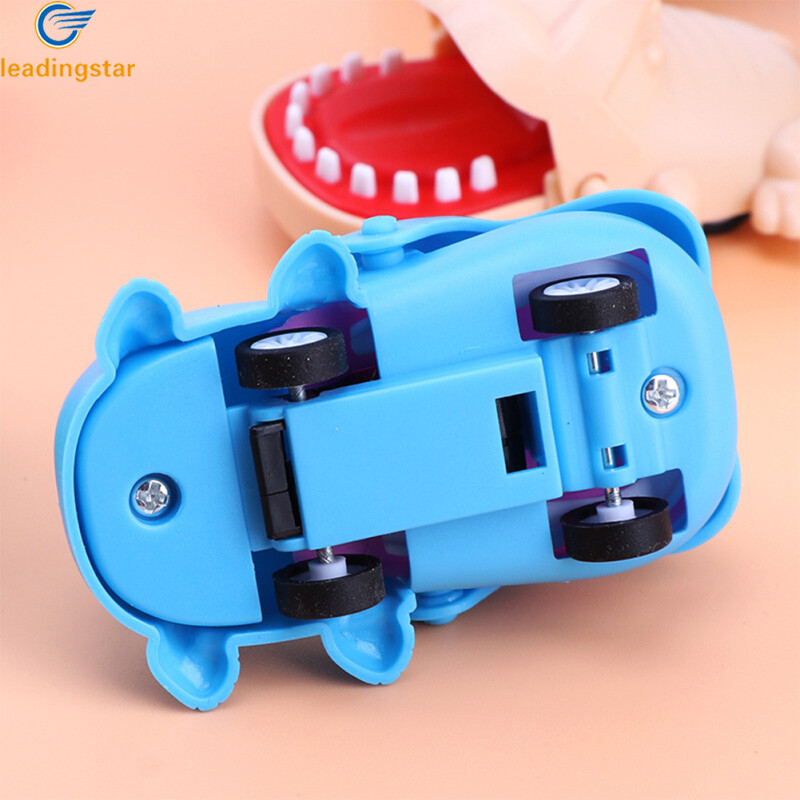 LEADINGSTAR Baby Pull Back Toy Cartoon Crocodile-shaped Bite Hand Toy Mini Pull Back Car Gift