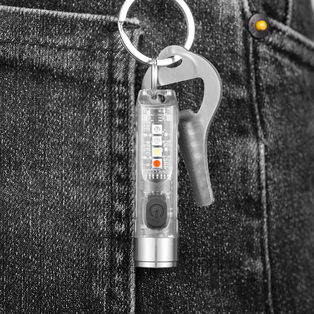 SST20 LED Keychain Flashlight Lighting 400LM Waterproof Mini Pocket Torch