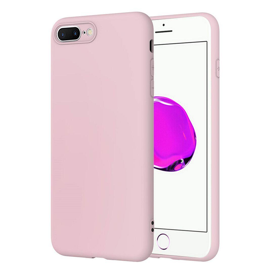 For Apple iPhone 8 Plus (5.5") / iPhone 7 Plus Case, New Soft Silicone TPU Back Cover Skin Cute Solid Color Shockproof Buffer Bumper Phone Casing
