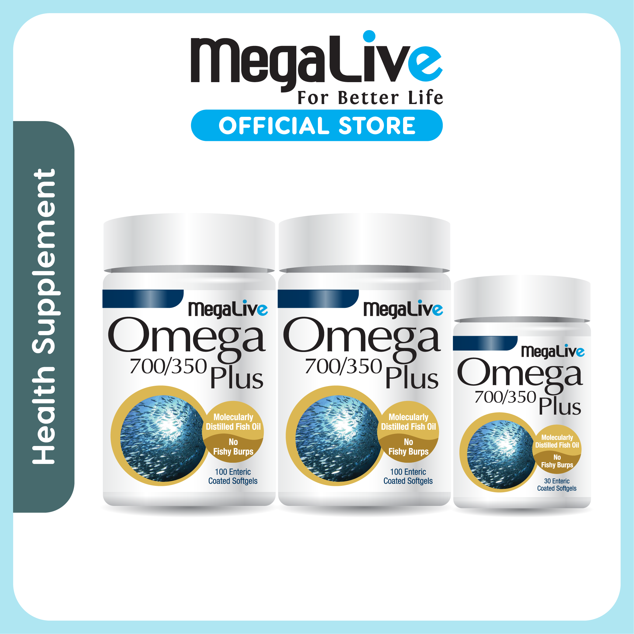 MegaLive Omega 700/350 Enteric Coated 