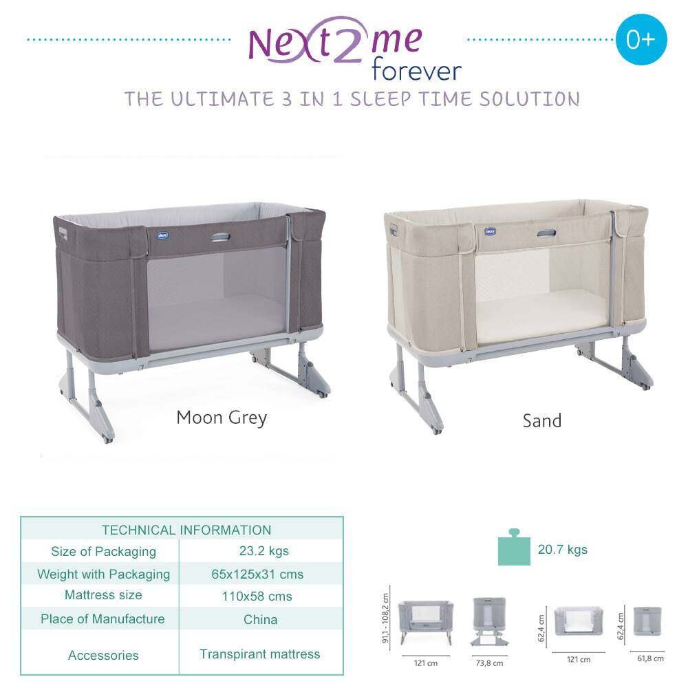 Chicco Next2Me Forever Co Sleeping Cot Lazada