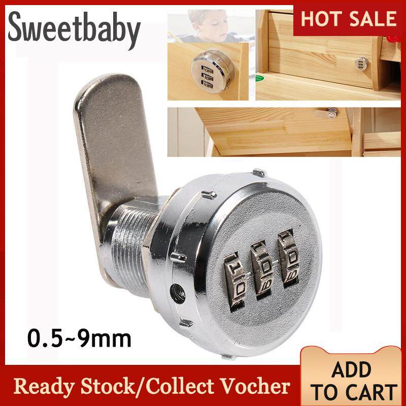 3 chữ số Mã Kết Hợp Cam Tủ Bạc Hợp Kim Kẽm Tiện Lợi Bảo Mật Bằng Mật Khẩu Mã Hóa Khóa 1 #0.5-9mm