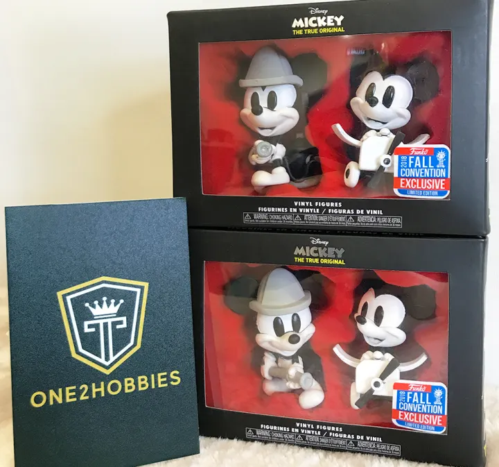 black and white pop figures
