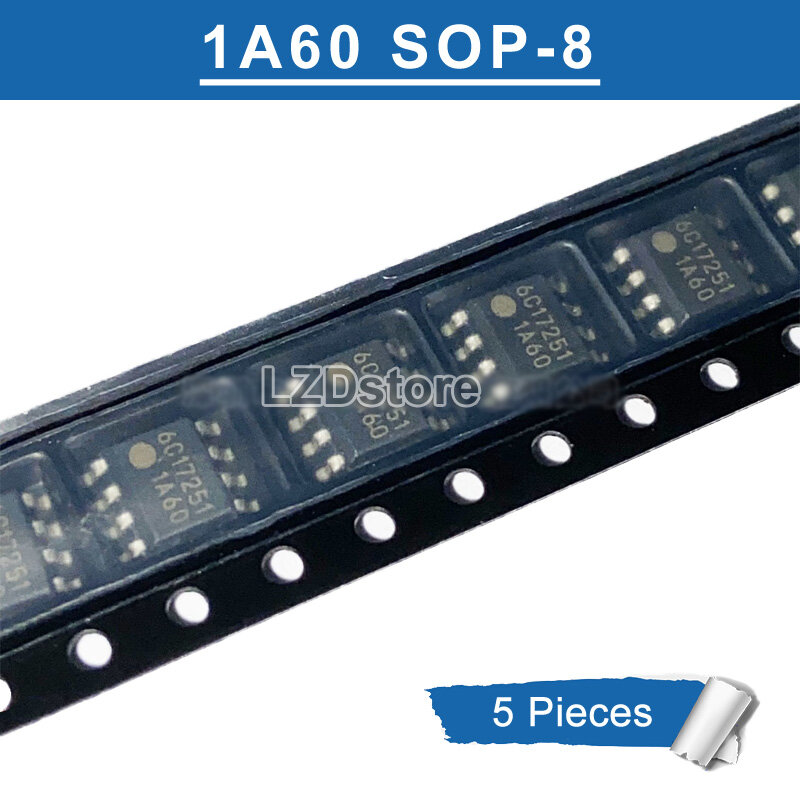 5pcs fa1a60n 1a60 sop-8 fa1a60n-c6-l3 sop8 smd power management chip ic new original